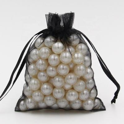 China Wholesale Drawsting Cloth Jewelry Organizer Bag 9*12cm Drawstring Chiffon Pouch for sale