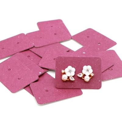 China Wholesale Pink Paper Card Earring Display Card Small For Jewelry And Earrings 2.5*3.5cm for sale