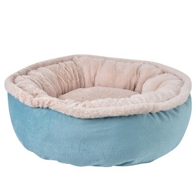 China Taigeer Breathable Soft Luxury Faux Fur Cat Round Pet Bed Dogs Washable Pet Beds for sale