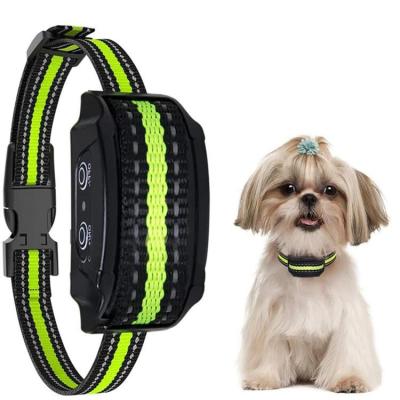 China Rechargeable Viable No Electric Collar Anti Bark Dog Shock Collar Full Small Waterproof Dog Shock Electric Training for sale