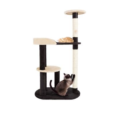 China Kedi Duvar Raf Wholesale Health Luxury Sisal Scratch House Scratch House Cat Tree Scratcher Viable Wooden Tree A for sale