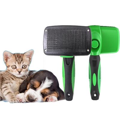 China Slicker Massage Cat Pet Dog Brush Amazon Handle Grooming Success Sepillos Cepillos Para Perro Dog Viable Hair Bath for sale