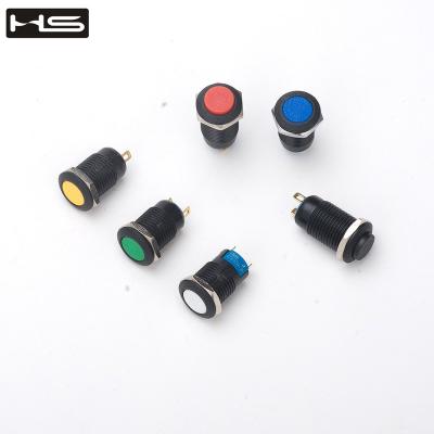 China PC Button Plastic Plastic Push Button IP67 IK08 36V2A Metal With LED Illuminated Momentary Push Button Switch 1NO IP67 CE RoHS for sale