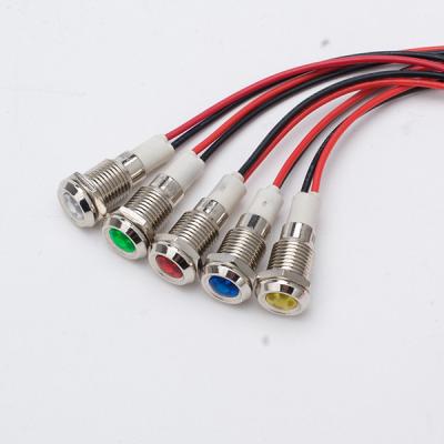 China Stainless / Chrome Plated Anti Vandal Brass Outdoor Metal LED Indicator Red Switch IP67 for sale