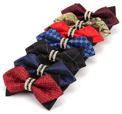 China Adjustable Bowties Pre-Tied Handmade Bow Tie Mens Headed Bow Tie For Men's Tuxedo for sale