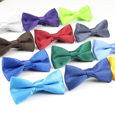 China Solid Kid Bowties Butterfly Bowtie Wedding Accessories Gift Bow Tie Kids New Bowknot Wholesale Bowties For Boys Girls for sale