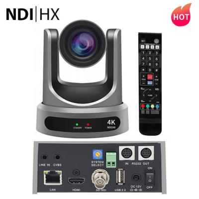 China Hot J400 NDI HX POE 4K 30X 20X IDS USB LAN USB Church PTZ Camera Broadcast vMix OBS IP Gamepad Voting Video Conference Cam Controller for sale