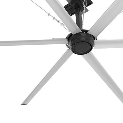 China Garment Shops Suzhou OPT 220V Streamline Aluminum Blade HVLS DC Ceiling Fan for sale