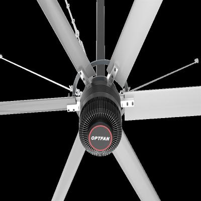 China Hotels 20ft pmsm direct drive ceiling fans for best factory and warehouse hvls c fans for sale