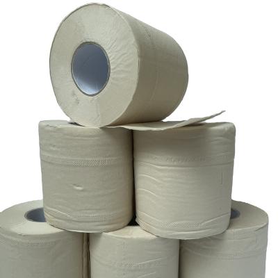 China Large Wash Room Solubility Bamboo Pulp Toilet Paper Rolls for sale