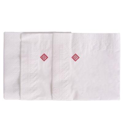 China Embossed Printed Edge Printed Cocktail Paper Napkins With Logo Kitchen Napkins Sizes for sale