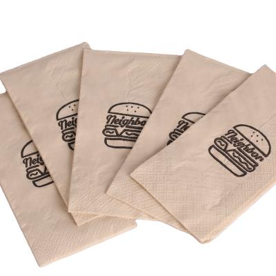 China Wholesale 2 Ply Fiber Hotel Table Napkin Bamboo Printed Customized High Quality Paper Table Napkins for sale