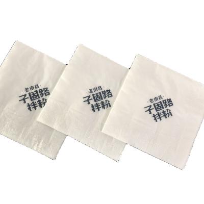 China Printed 1 Color Logo Paper Napkins Bebverage Napkin Paper Napkins Tissue Paper for sale