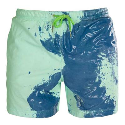 China Sustainable Men Swim Trunks Shorts Thermo Sensitive Color Changing Beach Pants for sale