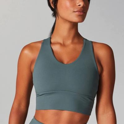 China Breathable Customs Forming High Impact Padded Support Women Yoga Sports Bra Top for sale