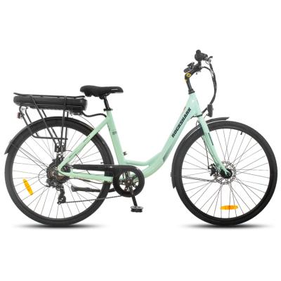 China New JOYKIE 36v 350w 7 speed city bicycle aluminum model electric electrica 700c electrica alloy ebike for woman for sale