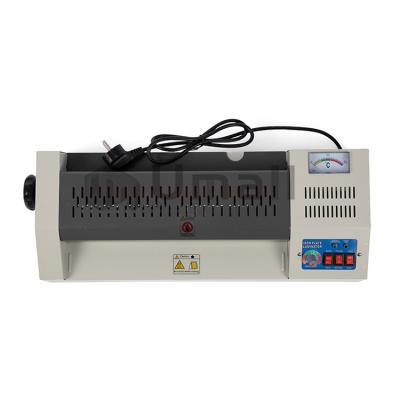 China Metal Cover Hand Wheel Machine Pocket Laminator A3 Laminating Machine Price A3 Pocket Laminator for sale