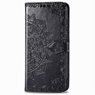 China Flowers Soft TPU Flip Cell Phone Stand Case Flip Phone Cover Datura Leather For Huawei Y9a for sale