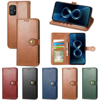 China Card Flip Phone Case For For ASUS Zenfone Leather Business Wallet Flip Phone Cover 8 ZS590KS Mobile Phone Accessories for sale