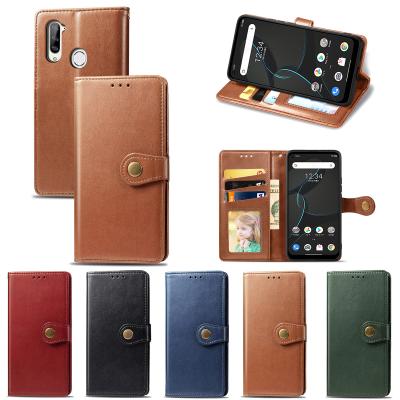 China Leather Mobile Phone Accessories Flip Phone Case For ZTE LIBERO 5G Flip Phone Cover Business Wallet Card for sale