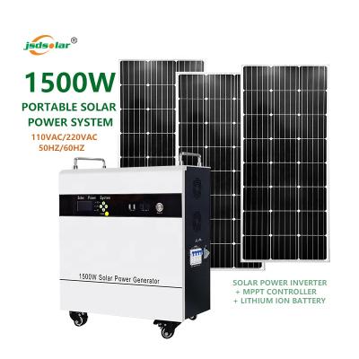 China Home hybrid off grid 1kw 1.5kw 3kw 5kw all in one design lifepo4 inverter mppt controller home using storage complete power system for sale