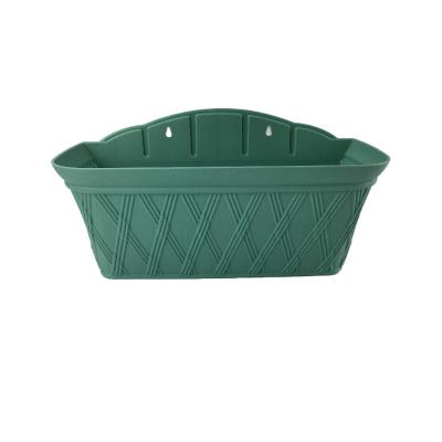 China Contemporary Farmhouse Plastic Garden Planters Supplies Cheap Rectangle Flower Pots For Sale for sale