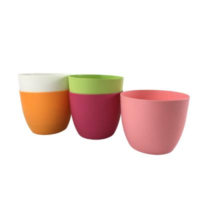 China Contemporary Wholesale Planting Cheap Garden Nursery Pots Plastic Succulent Pot For Flower Pot With Tray for sale