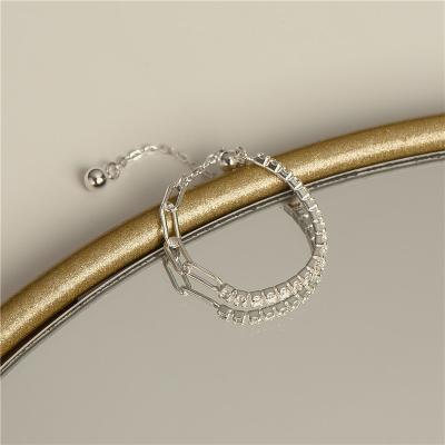 China Ring S925 Vintage Simple Korean Fashion Wind Adjustable Female Sterling Silver Teleshable Fringed Ring for sale