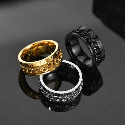 China CLASSIC Worry Ring Spinner Gear Rotatable Ring of Roman Numerals Ring Anillos Para Hombres for sale