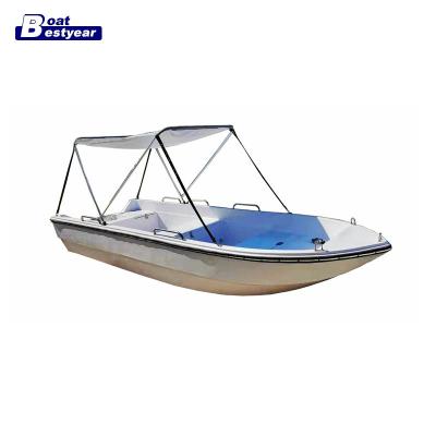 China Bestyear 4.2m Fiberglass Small Fiberglass Boat For Fishing Running for sale