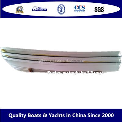 China Fiberglass Wasen Boat Work Fishing Panga Boat Single Hull Boat for sale