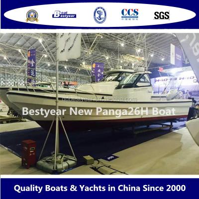 China New Fiberglass Bestyear Boat Fishing Boat Panga 26H Model Boat For Sale for sale