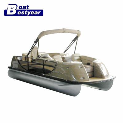 China Aluminum Pontoon Boat Catamaran Vessel 735 Aluminum Boat for sale