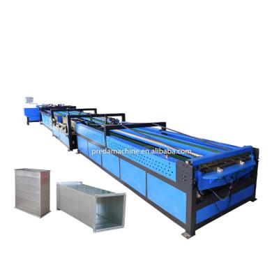 China Building Material Shops Preda Straight Sheet Duct Machine Automatic Line 5 Duct Machine For Sale for sale