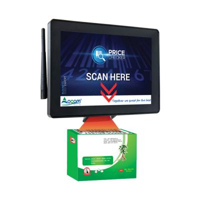 China 10.1 Inch POS System Touch Screen Price Controller With 2D Barcode Scanner 2G RAM+ 32G SSD for sale