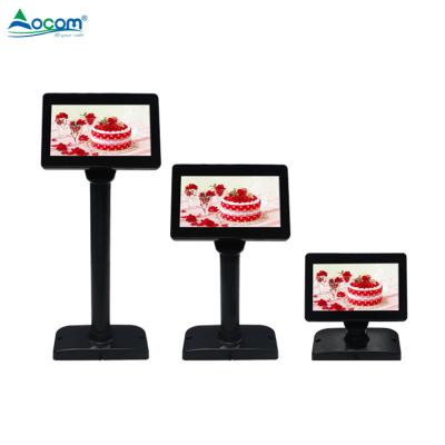 China Restaurant LED Customer Show POS Monitor 8 Inch Touch Screen Monitor for sale