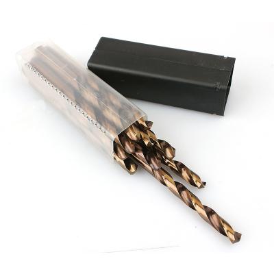 China High Quality Metal Drilling HSS Square Leg Cobalto M35 DIN338 HSS-CO 5% Straight Drill Bit Set Twist Dill Bit for sale