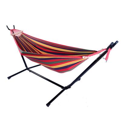 China New Iron Pipe Antibacterial Outdoor Hammock Stand Portable Camping Hammock Stand Folding for sale