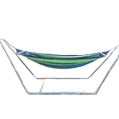 China Antibacterial Hot Sale Metal Double Outdoor Hammock Stand Portable Hammock Chair Stand for sale