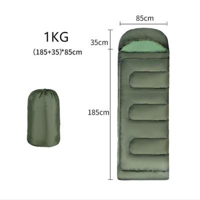 China Wholesale Custom Easy Carry Envelope Camping Down Sleeping Bag 1KG (185+35)*85cm for sale