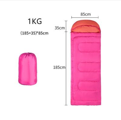 China Factory Envelope Easy Carry Custom Simple Camping Down Cotton Sleeping Bag 3 Seasons for sale