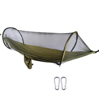 China Super Comfortable Double Travel Tree Tent Portable Nylon Outdoor Camping Hammock With Mosquito Net for sale