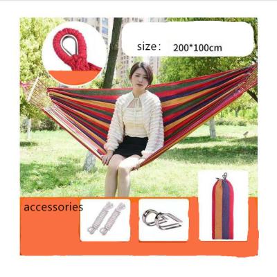 China New Antibacterial Outdoor Camping Hanging Folding Knit Hammock Hammock Outdoor Bed for sale