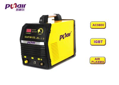 China Yellow Home Plasma Cutter / Hand Plasma Cutter With 240V No Load Voltage for sale