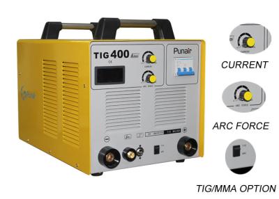 China 380V DC Three Phase Welding Machine / TIG400 Argon Welding Equipment 0.93PF for sale