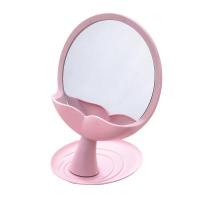 China Modern Retractable Cosmetic Mirror Storage Box Various Colors Portable Cosmetic Mirror for sale