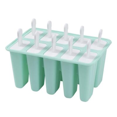 China Special Hot Selling Homemade Silica+PP Ice Cream Mold Ice Cream Stick Mold With Stick for sale