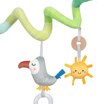 China Safe / Environmental New Design Newborn Color Cartoon Animals Hanging Music Crib Bed Bell Mobile Rattle Multifunction Toys For Baby for sale