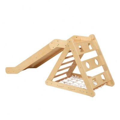 China Available Only B2B Boori ODM OEM Home Wooden Sliding Toys Customizable 3 In 1 Children Wood Indoor Slides For Kids for sale