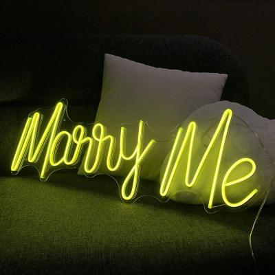 China OUX Buildings You Will Marry Me Sign Party Event Led Neon Sign Beauty Name Led Sign Light For Decoration for sale